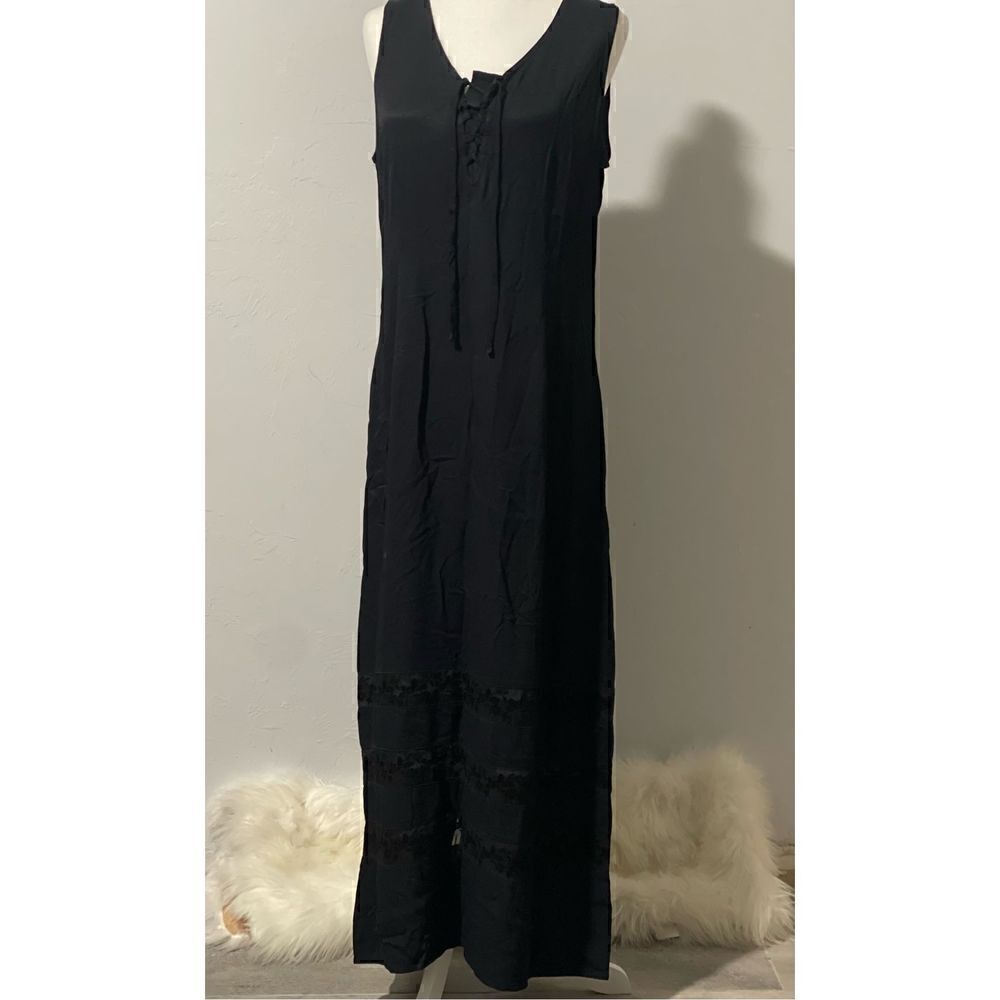 Johnny Was collection Long black maxi dress S